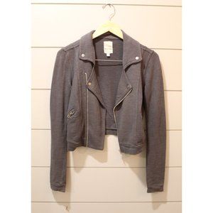 Grey Army Style Zip Up Jacket/Blazer